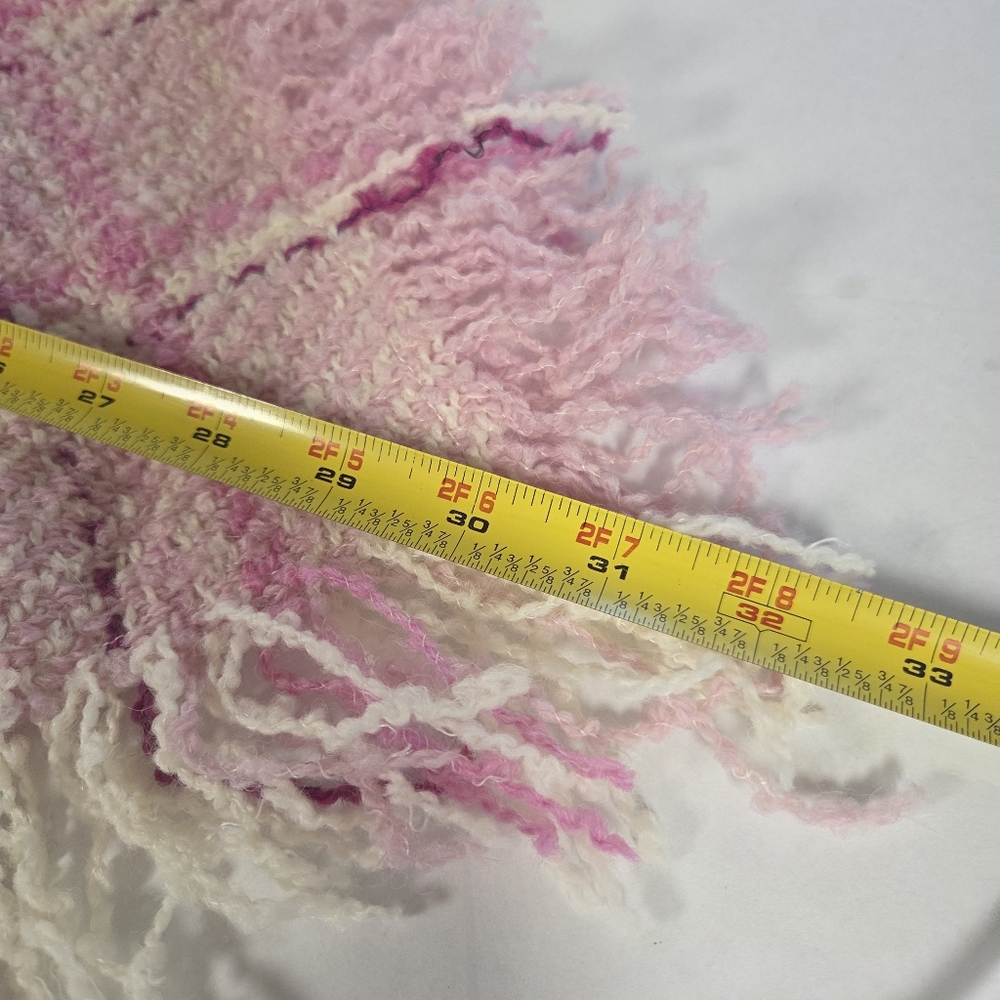 Boyne Valley Weavers Pink Wool Alpaca Shawl One Size Made In Ireland - Picture 11 of 16